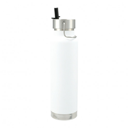 Promotional Loki Copper Vacuum Insulated 740ml Bottles White Lid Open